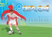 Diplom A5 Fotbalista ARIA